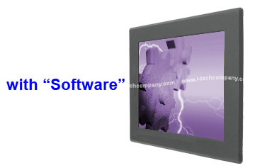 Panel Mount 17" LCD Digital Signage Networked Player with Management software. Model: (WPM1700M1-DMG)
