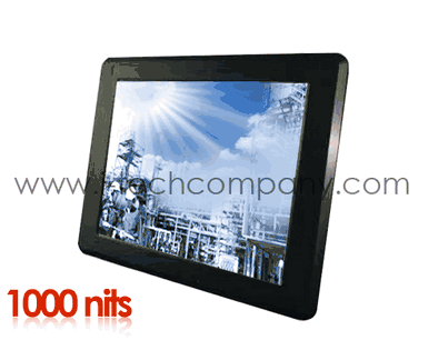 Panel Mount (Aluminum-6mm), 17" LCD monitor, LED VGA + DVI Input, Rear OSD, including rear Clamp mount/VESA Mount