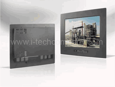 Panel Mount (Metal-5mm), 12.1" LCD monitor, 800 x 600, 400 nits VGA Input, Front OSD, including rear screw/Clamp/VESA Mount with Capacitive Touch and USB Controller (Model: EPMF1210HB-TC)