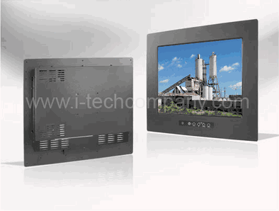 Panel Mount (Metal-5mm), 15" LCD monitor, 1024 x 768, 450 nits VGA Input, Front OSD, including rear screw/Clamp/VESA Mount with SAW (Surface Acoustic Wave ) touch Screen and USB Controller (Model: EPMF1500HB-SW)