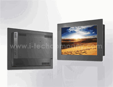 Panel Mount (Metal-5mm), 17" LCD monitor, 1280 x 1024, 1000 nits  VGA + DVI Input, Side OSD, including rear screw/Clamp/VESA Mount with 5 Wire Resistive Touch Screen and USB Controller Integrated IP65 Front Panel or Chassis Mount Al-3mm,Wide Temp(-30~80C) (Model: EPM1700IPHBWT-TR)