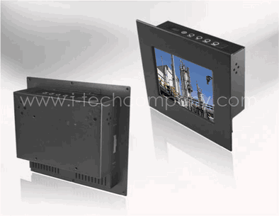 Panel Mount, 10.1" LCD monitor, 1024x600, LED 200 nits, VGA input (Model: EPMW1010)
