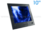Panel Mount with Resistive TouchScreen and Full IP65/NEMA4 Water Proof 10.4" LCD 800 x 600, Operating Temp. 0 C to 50C, 230nits, video input RCA, S-Video, RGB, 4kg with Dimming control nob at front (Model: LMR-1040TR)