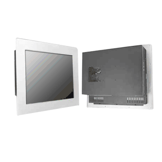 Panel PC IP65 front Stainless Panel Mount, 23.1" LCD monitor, 1600 x 1200, LED 700 nits, Intel Core i3, Intel H110, 2 x DDR4 SO-DIMM, 1 x HDMI, 1 x Display Port, 4 x USB 3.0, 1 x LAN (Model: EMCS2310HB-i3A)
