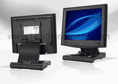 Plastic case, 10.4" LCD monitor, 1024 x 768, 400 nits w/ Resistive touch screen with USB Controller (Model: EP1040A-TR)