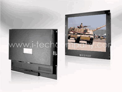 Rack Mount, 20.1" LCD monitor, 1400 x 1050, 300 nits w/ Resistive touch screen with USB Controller