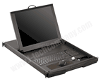 Real Mouse 1U Rack Mount 17" LCD Monitor keyboard Drawer with Real Mouse