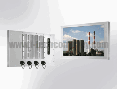 Rugged Completely Sealed Full IP66 Stainless Steel Chassis 12.1" Wide LCD monitor , Resolution 1280 x 800, 400 nits, WV(176/176), WT(-15/70), Intel Core i5-3610ME Processor with 5 Wire Resistive Touch Screen and USB Controller (Model: ECHW1210WT-SIP-i5-TR)