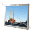 Rugged Completely Sealed Full IP66/NEMA4X Stainless Steel Chassis/Surface Mount, 17"  LCD monitor , 1280 x 1024, 1000 nits, with Glass, VGA and DVI input with Projective Capacitive Touch (1-2mm) USB Controller (Model: CCH1700HB-SIP-PCT)