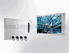 Rugged Completely Sealed Full IP66 Stainless Steel Chassis 18.5" Wide LCD monitor , Resolution 1366 x 768, 250 nits, Intel Core i5-3610ME Processor with 5 Wire Resistive Touch Screen and USB Controller (Model: ECHW1850-SIP-i5-TR)