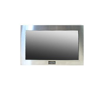 Rugged Completely Sealed Full lP66/NEMA4X Stainless Steel chassis/Surface Mount 21.5" LCD Monitor, 1920 x 1080, 300nits, Waterproof I/O input: HDMI x 1, USB Touch x 1, DC power x 1. 1x Side USB connector + 1 x Rear USB Pass Through.  2 point projected capacitive touch USB controller. DC-DC input **Include IP66 Cables 5M USB + 5M HDMI and 5M power (9-36VDC)**