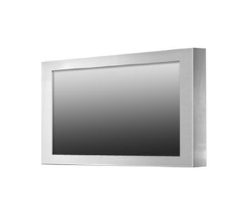 Rugged Completely Sealed IP66/NEMA4X Stainless Steel Chassis/Surface Mount, 21.5" LCD monitor, 1920 x 1080, 300 nits, without speaker VGA + HDMI + 1*AV-IN + 1*AV-Out looping or VGA+HDMI+YPbPr(component)  (Need to specified) Optional RS232 remote control with Scaling functions