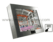 Rugged Completely Sealed IP66/NEMA4X Stainless Steel Chassis/Surface Mount Water/Dust proof 17" Panel PC LCD monitor LED backlight, 1280 x 1024, 350 nits, with 2mm AR glass and DVI input with Intel Atom D2550 Processor and NM10 onboard, Projective Capacitive Touch (1-2mm) USB Controller (Model: SCH1700-SIP-PC-PCT)