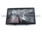 Rugged Completely Sealed IP66/NEMA4X Stainless Steel Chassis/Surface Mount, Water/Dust proof Wide Screen 24" LCD monitor, 1920 x 1200, 300 nits, VGA, without speaker VGA input, Rear OSD, VESA Mount,with 5 Wire Resistive Touch Screen and USB Controller (Model: ECHW2400B-SIP-TR)