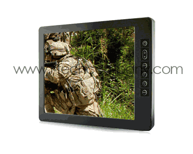 Rugged Mil Spec Monitor 8.4" LCD Monitor  DVI Video Input(MIL-C Connectors), 800 x 600, 800nits  900:1, 20watts sealed to IP67 /NEMA 6 Standard (Model: DMM8400D)