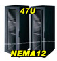 Server Rack Cabinet Enclosures:Rack-NEMA12 Model:(RN647-24) 47U 88"H x 24"W x 24"D