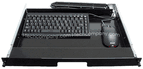 Short depth (14") 1U Rackmount High Keyboard drawer (Model: RMKD-01/1)