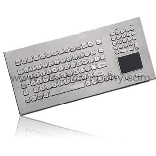 Stainless Steel Keyboard with Touchpad (Model: DT-102-SS-NI)
