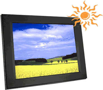 Sunlight Readable/High Brightness LCD 15" 1400nits Panel Mount LCD Monitor w/ optional touch screen (Model iHAP-1500)