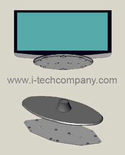 Wafer Thin Profile Furniture Mount with Security for Samsung 26" LCD Model LN26B450 (Model: SM1708)