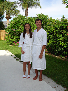 Diamond Waffle Kimono size XX-Large 38 inch length