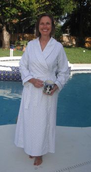Ladies 100% Cotton Flannel Robe