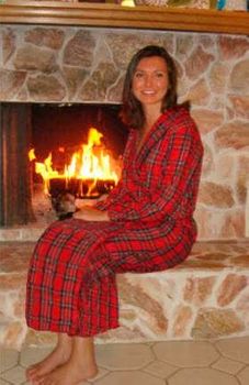 Ladies Flannel Robe