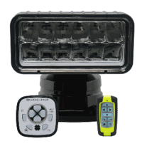 ACR RCL-200 Black Wireless LED Searchlight with URP-103 Wired Point Pad & URH-103 Wireless Handheld Remote 1966