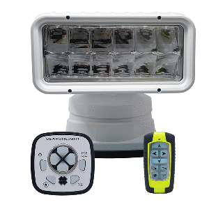 ACR RCL-200 White Wireless LED Searchlight with URP-103 Wired Point Pad & URH-103 Wireless Handheld Remote 1965