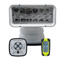 ACR RCL-200 White Wireless LED Searchlight with URP-103 Wired Point Pad & URH-103 Wireless Handheld Remote 1965
