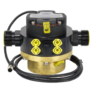 Airmar SmartFlex Diesel Flow Meter, 80-4000 LPH, Single-Chamber, Alloy Housing with LCD, Flange Mount, DFM-4000F-SA-L