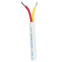Ancor Marine Grade Tinned Copper Duplex Safety Cable 16/2 White 100', 124710