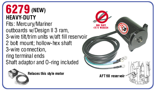 thumbnail image 2 of Discount Starter 12V Tilt/Trim Motor For Mercury/Mariner – 811628, Three Ram Design II (AFT Fill) – RT05007 2 of 4