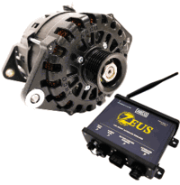 ARCO Zeus A275L 3.15 Alternator with Case Ground (Common Rail), Terminal Block & Zeus High-Energy Alternator Regulator 4020-AZ1000
