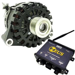 ARCO Zeus A8000-48V 8kW N62 Alternator with Clutch Pulley & Zeus High-Energy Alternator Regulator 4604-AZ1000