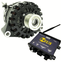 ARCO Zeus A8000-48V 8kW N62 Alternator with Clutch Pulley & Zeus High-Energy Alternator Regulator 4604-AZ1000