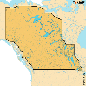 C-MAP REVEAL X - Canada Lake Insight West HD