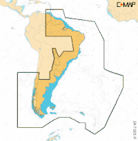 C-MAP REVEAL X - Gulf of Paria to Cape Horn, M-SA-T-501-R-MS