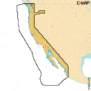 C-MAP REVEAL X - U.S. West Coat & Baja California