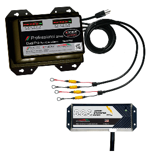 Dual Pro PS2 2 Bank Battery Charger with 2 Bank Battery Optimization, 120V to 12/24V 30Amp, PS2/BOS12V2