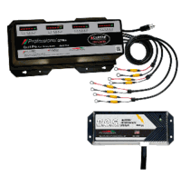 Dual Pro PS4 4 Bank Battery Charger with 2 Bank Battery Optimization, 120V to 12/24/36/48V 60Amp, PS4/BOS12V2