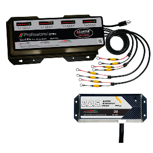 Dual Pro PS4 4 Bank Battery Charger with 3 Bank Battery Optimization, 120V to 12/24/36/48V 60Amp, PS4/BOS12V3