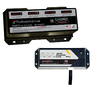 Dual Pro PS4 Auto 4 Bank Battery Charger with 2 Bank Battery Optimization, 120V to 12/24/36/48V 60Amp, PS4AUTO/BOS12V2