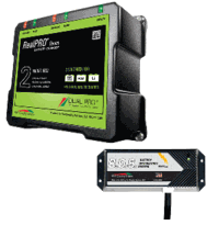Dual Pro RS2 2 Bank Battery Charger with 2 Bank Battery Optimization, 120V to 12/24V 30Amp, RS2/BOS12V2