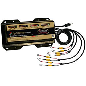 Dual Pro Sportsman Series Battery Charger - 120V 40A - 4-10A-Banks - 12V-48V, SS4