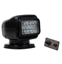 Golight GT Series LED Hybrid Light Permanent Mount with Handheld Wireless Remote - 12V - Black 20518GT