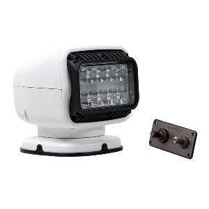 Golight GT Series LED Hybrid Light Permanent Mount with Hardwired Dash Mount Remote - 12V - White 20208GT