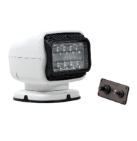 Golight GT Series LED Hybrid Light Permanent Mount with Hardwired Dash Mount Remote - 12V - White 20208GT