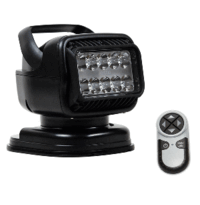 Golight GT Series LED Hybrid Portable Light with Magnetic Shoe Mount Handheld Wireless Remote - 12V - Black 79518GT
