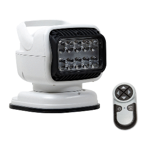 Golight GT Series LED Hybrid Portable Light with Permanent Shoe Mount Handheld Wireless Remote - 12V - White 79008GT